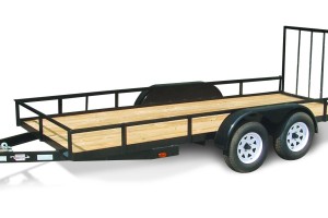 ORANGE LINE 6'6" x 16' 2 Axle Landscape Trailer